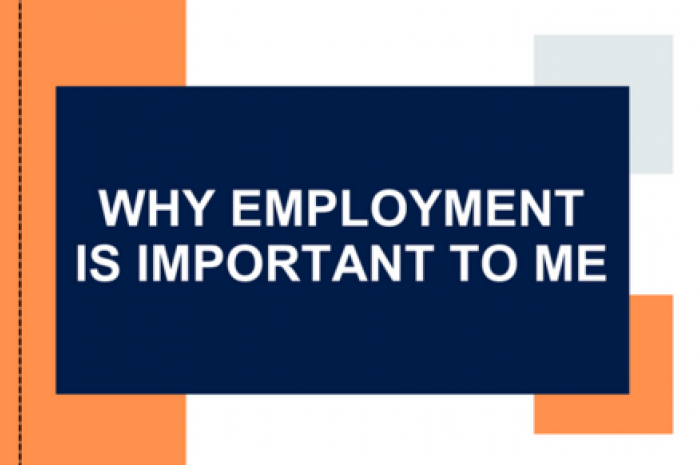 Why Employment is important to me banner