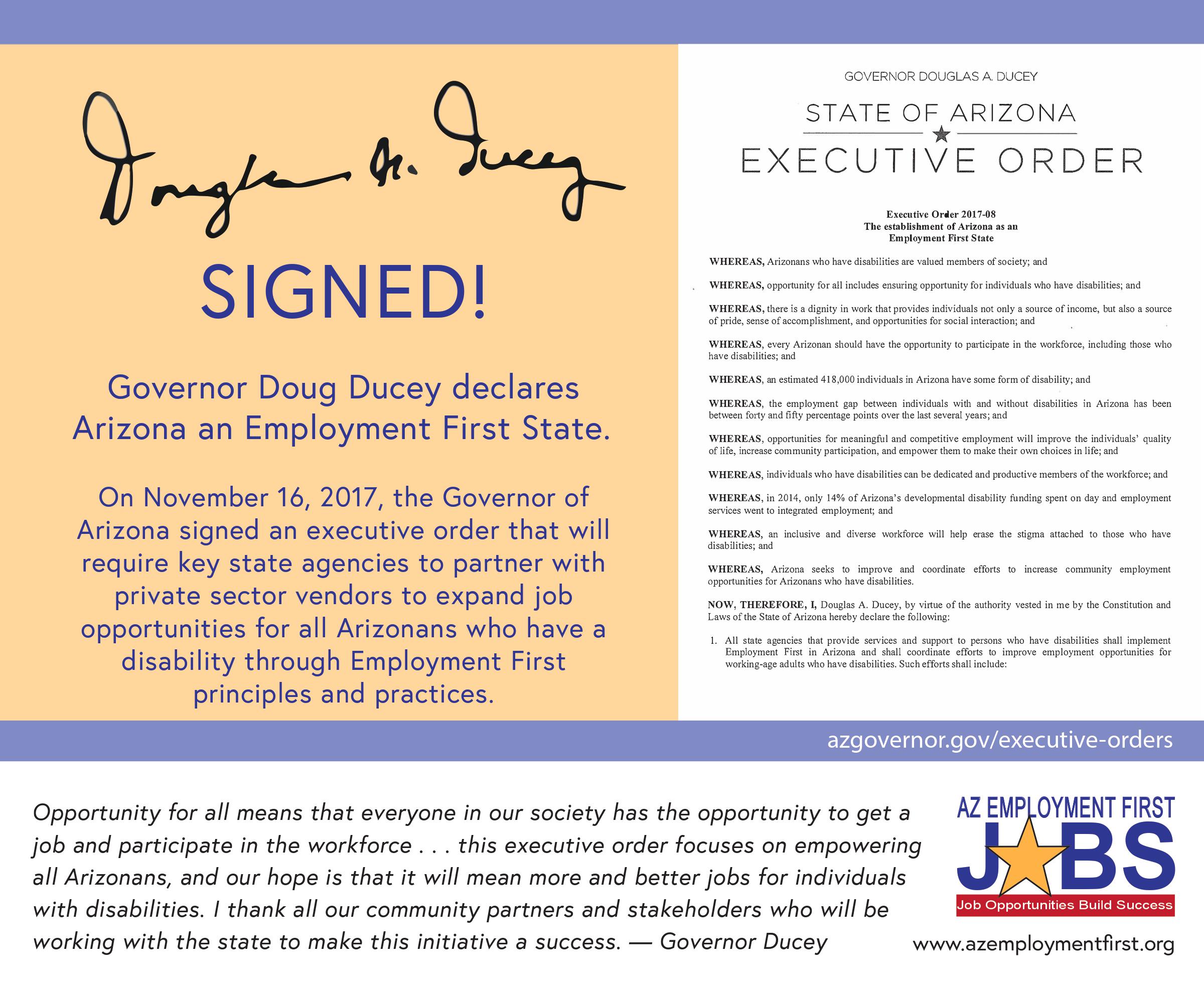 Image of Executive Order with Signature